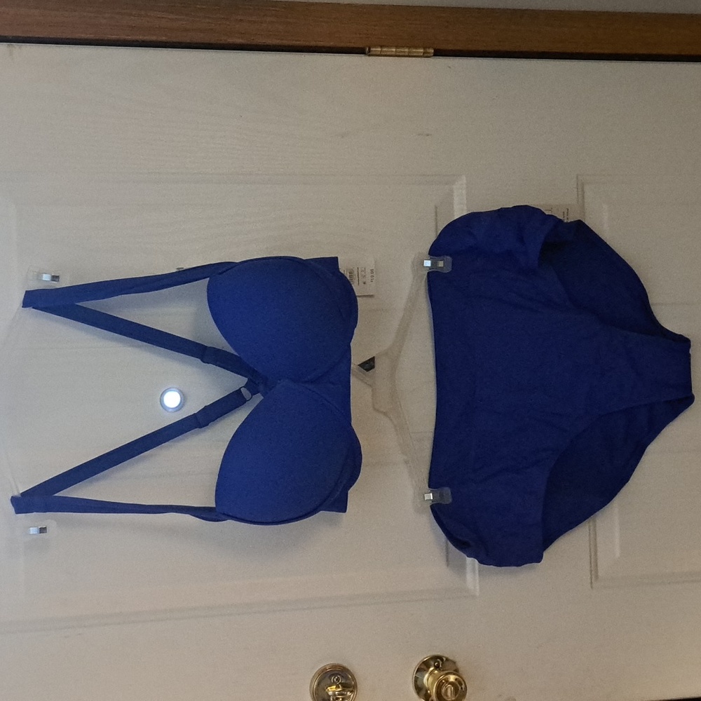 Plus-size 2pc bikini. 3XL(24W-26W) Royal Blue NWT